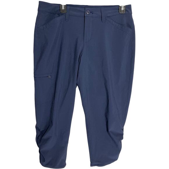 Eddie Bauer Pants Womens Size 8 Blue Cropped Outdoors Gorpcore Hiking Camping - Picture 1 of 5